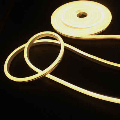 24v super terang mini 6x13mm dipimpin neon strip tali fleksibel 2835 smd neonflex hangat putih anti-UV neon silikon