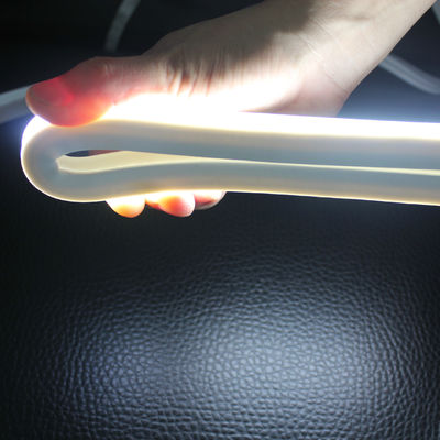 Cahaya tahan air 24v putih dingin dipimpin neon pita fleksibel IP68 dipimpin neon fleksibel bahan silikon