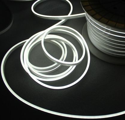 Super terang mini neonflex fleksibilitas sempurna dipimpin neon lentur tali strip 6x13mm 24v pita putih