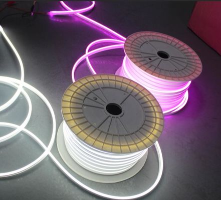 Super terang mini neonflex fleksibilitas sempurna dipimpin neon lentur tali strip 6x13mm 24v pita putih
