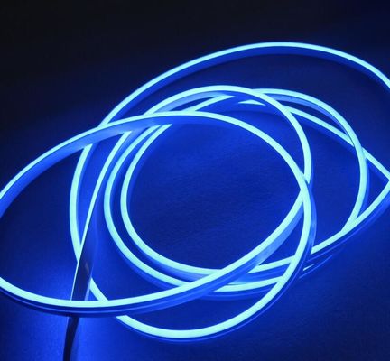 24v biru LED neon strip flex 2835 smd mini lampu neon string 6mm