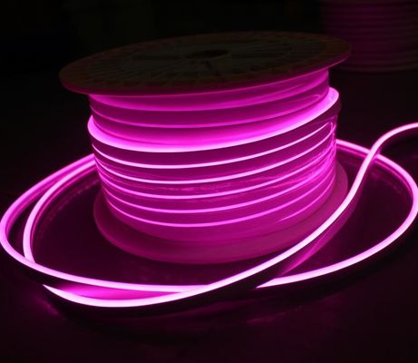 12v ungu mini lampu tabung neon fleksibel 6*13mm 2835 smd untuk tanda logo