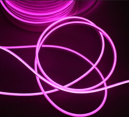 Iklan Led Neon Sign Mini Led Neon Flex Led Fleksibel Neon Strip Lampu 12v merah muda / ungu