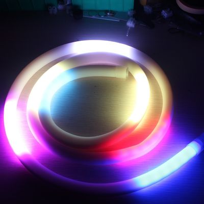 IP68 tahan air SMD5050 multi-warna PVC digital RGB neon 12v Pixel Chasing LED Neon flex