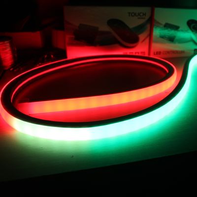 magic dmx led neon tube tipis 17mm * 17mm persegi digital neon-flex 10 piksel/M rgb
