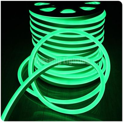 SMD 2835 lampu neon LED 12V tali lentur luar waterproof LED lampu neon strip warna hijau