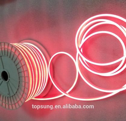 50m spool merah 12V LED Neon Light SMD 2835 120Leds/M 6X12mm Fleksibel Pencahayaan Waterproof