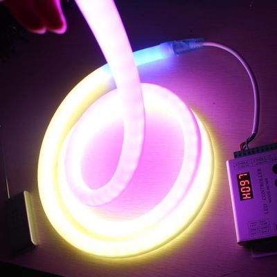 RGB Digital Pixel Chasing LED Neon 18mm 360 bulat pita neon IP67 DC12V
