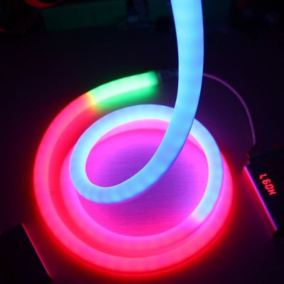 Custom Neon Flexible Lighting 24V Flex Rgb Pixel LED Neon Tali neon 360 derajat