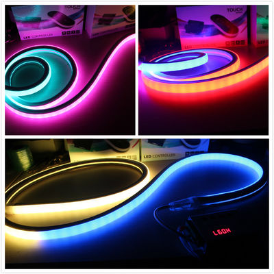 RGB Warna LED Neon Fleksibel Soft Neon digital persecuting LED neon strip