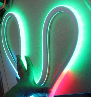 Lampu tali neon LED tahan air flex / RGB Berwarna Berubah Lampu tali neon fleksibel persegi 17x17mm