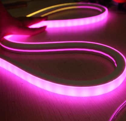 Lampu tali neon LED tahan air flex / RGB Berwarna Berubah Lampu tali neon fleksibel persegi 17x17mm
