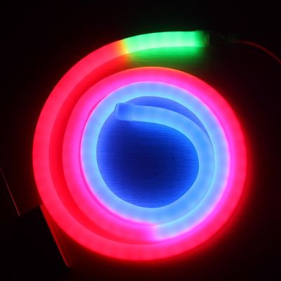 RGB Pixel LED Neon digital 360 derajat Neon Flex tabung P943 DMX strip 18mm dia