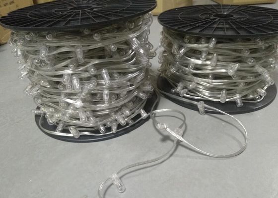 2020 IP 65 putih hangat PVC kristal Wire DC 12V lampu klip 333leds string cahaya peri 100m / roll led lampu kuncup