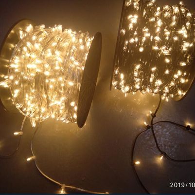 Disesuaikan 2200K Natal 12V LED Fairy Clip String Lampu untuk Dekorasi Pohon Luar Ruang