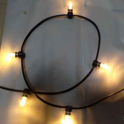 IP 65 panas putih PVC kristal Wire DC 12V lampu klip/ 666leds string cahaya peri 100m/roll led lampu kuncup