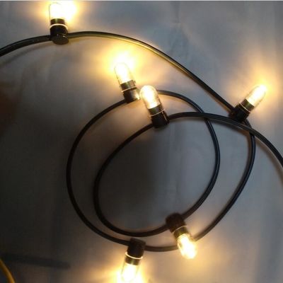 IP 65 panas putih PVC kristal Wire DC 12V lampu klip/ 666leds string cahaya peri 100m/roll led lampu kuncup
