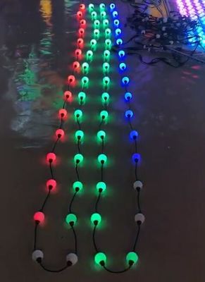 Lampu Dekorasi Liburan 10 kaki Led Natal Lampu Bola 3D 50mm Dmx