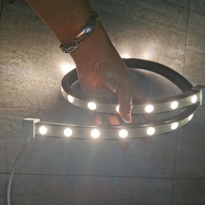 Hitam PVC Tali LED Lampu Lanskap Wall Wash Led Strip Fleksibel