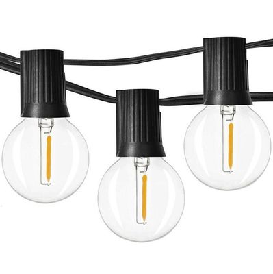 10M 25Bulbs G40 Globe Bulb Dekorasi Liburan Lampu Led String Dekorasi Natal