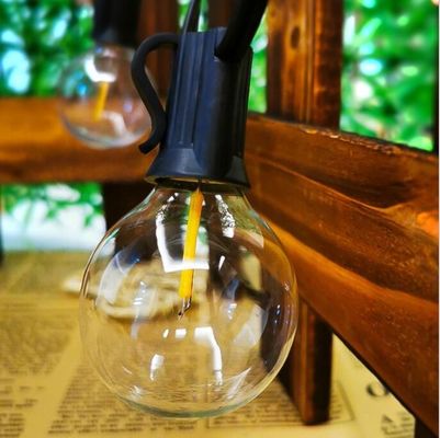 10M 25Bulbs G40 Globe Bulb Dekorasi Liburan Lampu Led String Dekorasi Natal