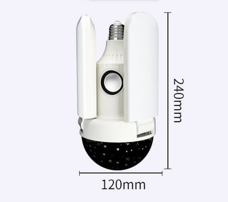 Bluetooth 40w Lampu Panel Langit-langit LED E27 E40 Folding Fan Blade