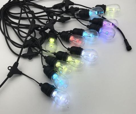 220V E27 Socket LED Fairy Socket String Lampu 48 Ft Natal 15 Lampu