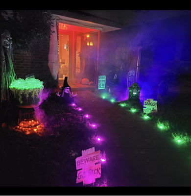 WIFI APP Taman Led String Lampu Plug-In RGB Pixel Lampu Lawn